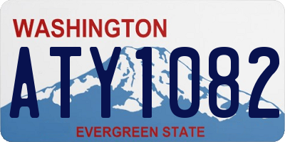 WA license plate ATY1082