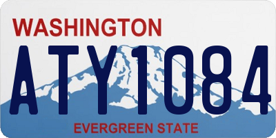 WA license plate ATY1084