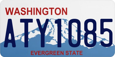 WA license plate ATY1085