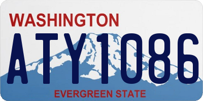 WA license plate ATY1086