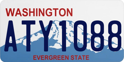 WA license plate ATY1088