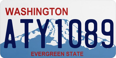 WA license plate ATY1089