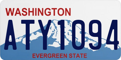 WA license plate ATY1094