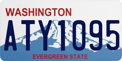 WA license plate ATY1095