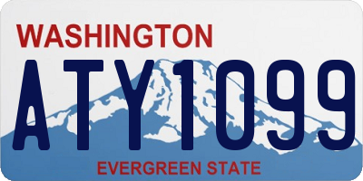 WA license plate ATY1099
