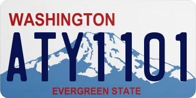 WA license plate ATY1101