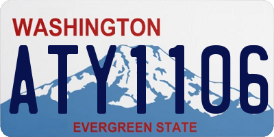 WA license plate ATY1106