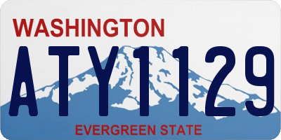 WA license plate ATY1129