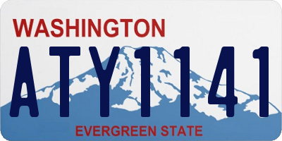 WA license plate ATY1141