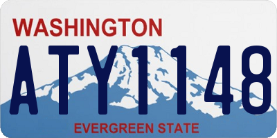WA license plate ATY1148