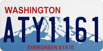WA license plate ATY1161