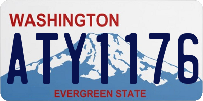WA license plate ATY1176