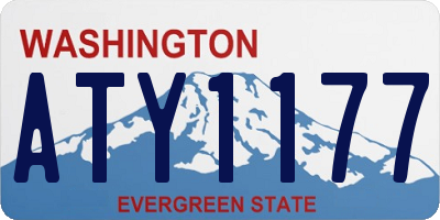 WA license plate ATY1177