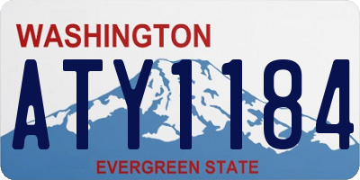 WA license plate ATY1184