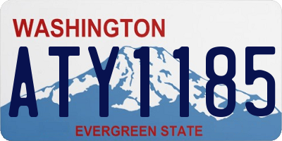 WA license plate ATY1185
