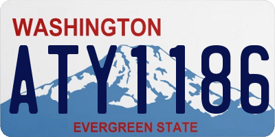 WA license plate ATY1186