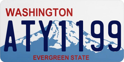 WA license plate ATY1199