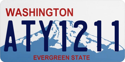 WA license plate ATY1211