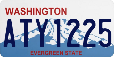WA license plate ATY1225