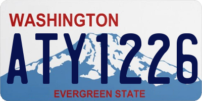 WA license plate ATY1226