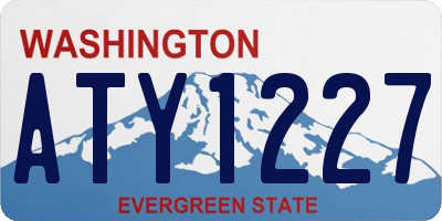 WA license plate ATY1227