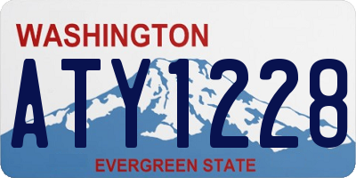 WA license plate ATY1228
