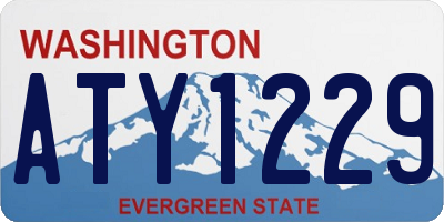 WA license plate ATY1229