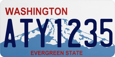 WA license plate ATY1235