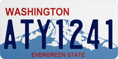 WA license plate ATY1241