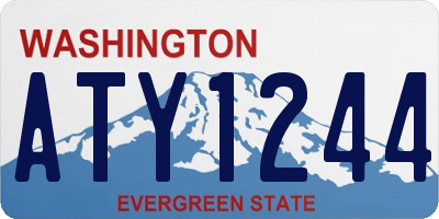 WA license plate ATY1244