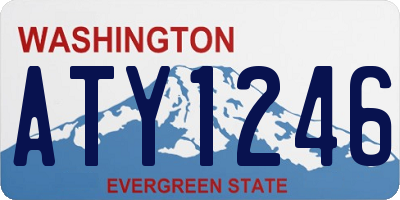 WA license plate ATY1246