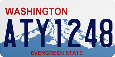 WA license plate ATY1248