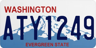 WA license plate ATY1249