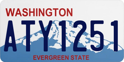 WA license plate ATY1251