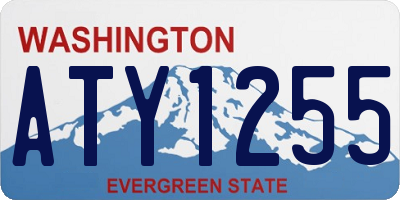 WA license plate ATY1255