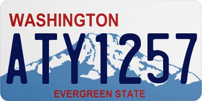 WA license plate ATY1257