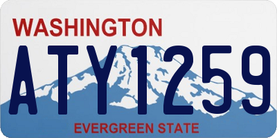 WA license plate ATY1259
