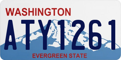 WA license plate ATY1261