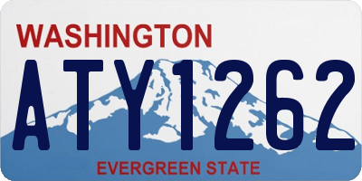 WA license plate ATY1262
