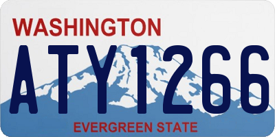 WA license plate ATY1266