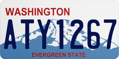 WA license plate ATY1267