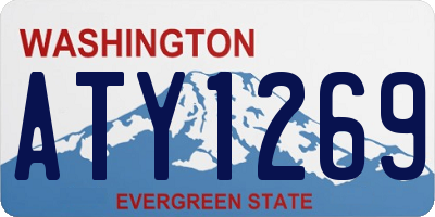 WA license plate ATY1269