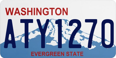 WA license plate ATY1270
