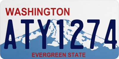 WA license plate ATY1274