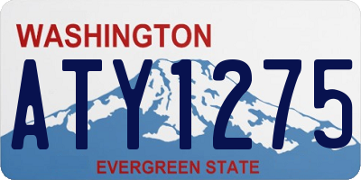 WA license plate ATY1275