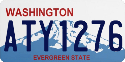 WA license plate ATY1276