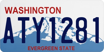 WA license plate ATY1281