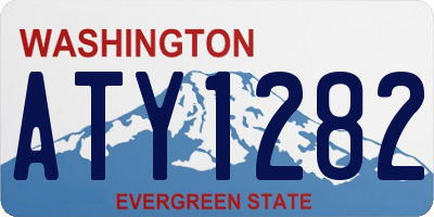 WA license plate ATY1282