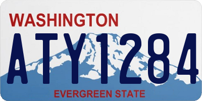WA license plate ATY1284