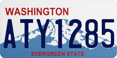 WA license plate ATY1285